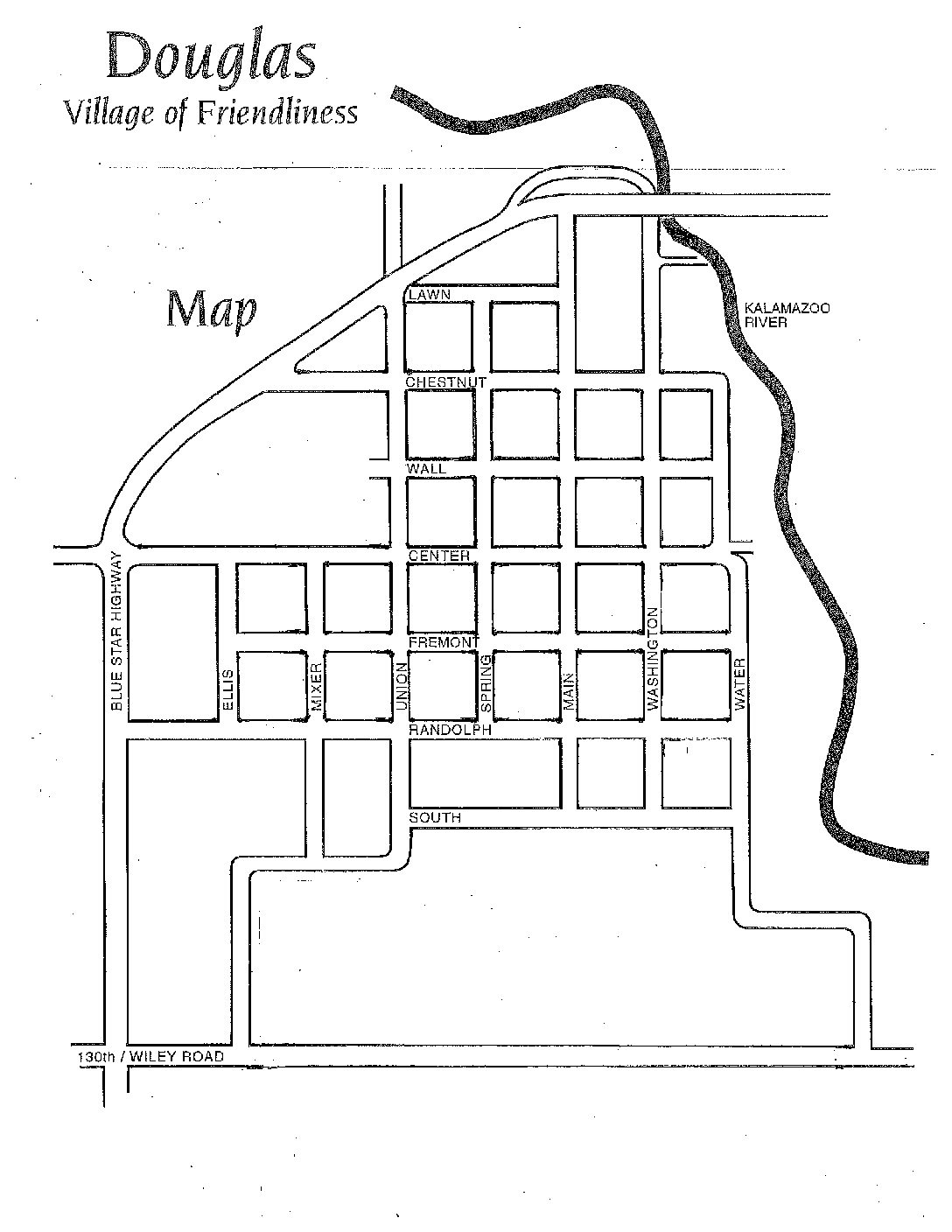 Event Map For Douglas - The City of the Village of Douglas