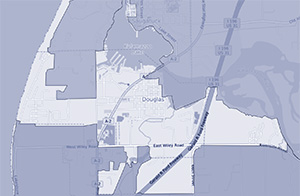 City of Douglas map